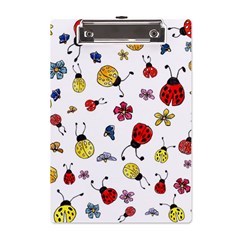 Seamless Pattern Nature Flowers A5 Acrylic Clipboard from ArtsNow.com Front