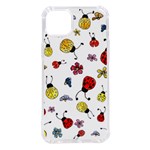 Seamless Pattern Nature Flowers iPhone 14 Plus TPU UV Print Case