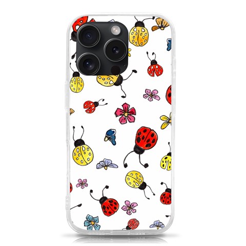 Seamless Pattern Nature Flowers iPhone 15 Pro TPU UV Print Case from ArtsNow.com Front