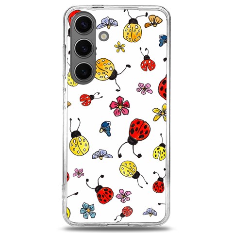 Seamless Pattern Nature Flowers Samsung Galaxy S24 6.2 Inch TPU UV Case from ArtsNow.com Front