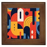 Abstract Pattern Design Framed Tile