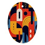 Abstract Pattern Design Ornament (Oval)