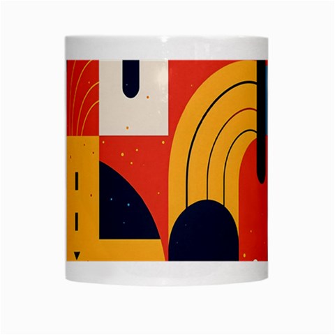 Abstract Pattern Design White Mug from ArtsNow.com Center