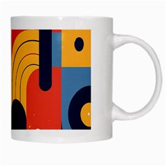 Abstract Pattern Design White Mug from ArtsNow.com Right