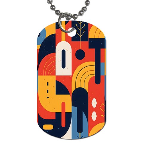 Abstract Pattern Design Dog Tag (One Side) from ArtsNow.com Front