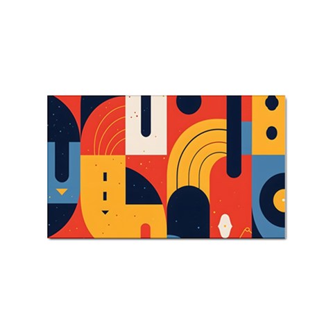 Abstract Pattern Design Sticker Rectangular (10 pack) from ArtsNow.com Front