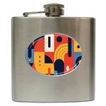 Abstract Pattern Design Hip Flask (6 oz)