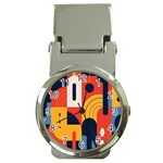 Abstract Pattern Design Money Clip Watches