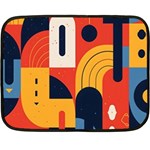 Abstract Pattern Design Fleece Blanket (Mini)