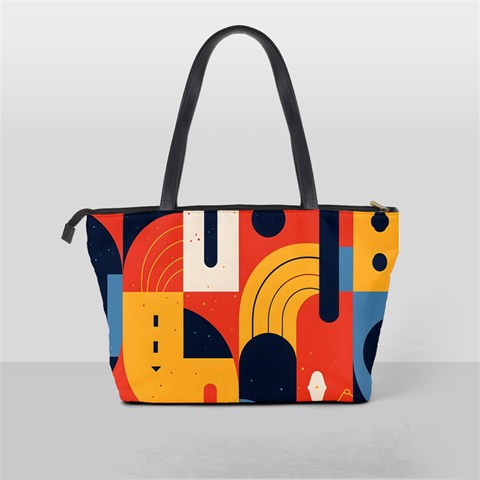 Abstract Pattern Design Classic Shoulder Handbag from ArtsNow.com Back