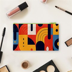 Abstract Pattern Design Cosmetic Bag (Small) from ArtsNow.com Back