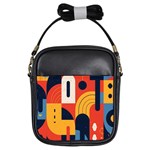 Abstract Pattern Design Girls Sling Bag