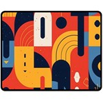 Abstract Pattern Design Fleece Blanket (Medium)