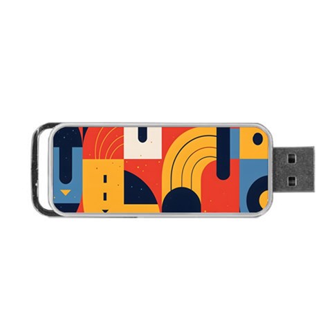 Abstract Pattern Design Portable USB Flash (One Side) from ArtsNow.com Front