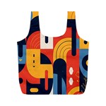 Abstract Pattern Design Full Print Recycle Bag (M)