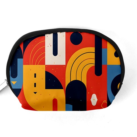 Abstract Pattern Design Accessory Pouch (Medium) from ArtsNow.com Back