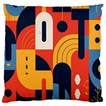 Abstract Pattern Design Standard Premium Plush Fleece Cushion Case (One Side)