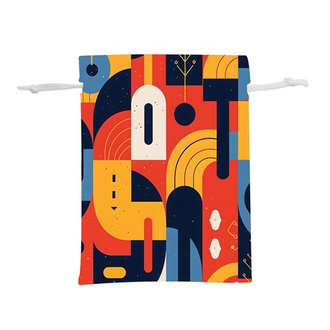 Abstract Pattern Design Lightweight Drawstring Pouch (S) from ArtsNow.com Front