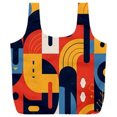 Abstract Pattern Design Full Print Recycle Bag (XXL) from ArtsNow.com Front