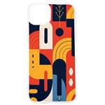 Abstract Pattern Design iPhone 15 Pro TPU UV Print Case