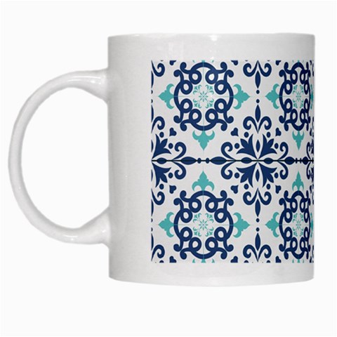 Tiles Abstract Pattern Texture Design White Mug from ArtsNow.com Left