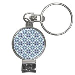 Tiles Abstract Pattern Texture Design Nail Clippers Key Chain