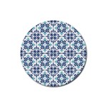 Tiles Abstract Pattern Texture Design Rubber Round Coaster (4 pack)