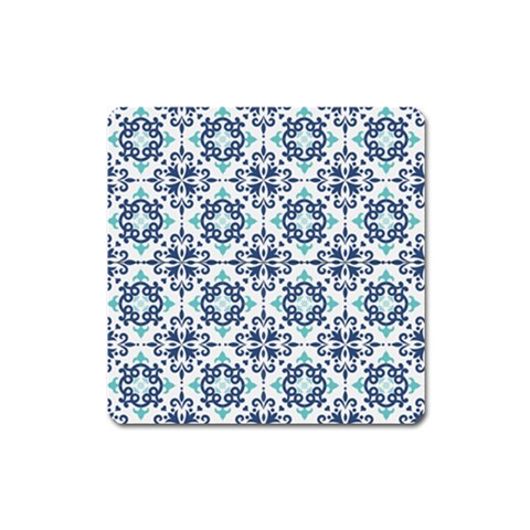 Tiles Abstract Pattern Texture Design Square Magnet from ArtsNow.com Front