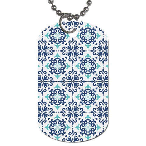 Tiles Abstract Pattern Texture Design Dog Tag (One Side) from ArtsNow.com Front