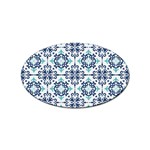 Tiles Abstract Pattern Texture Design Sticker Oval (100 pack)