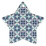 Tiles Abstract Pattern Texture Design Star Ornament (Two Sides)