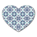 Tiles Abstract Pattern Texture Design Heart Mousepad