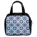 Tiles Abstract Pattern Texture Design Classic Handbag (Two Sides)