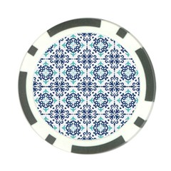 Tiles Abstract Pattern Texture Design Poker Chip Card Guard (10 pack) from ArtsNow.com Front