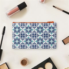 Tiles Abstract Pattern Texture Design Cosmetic Bag (Small) from ArtsNow.com Back