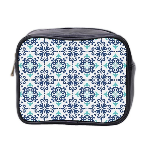 Tiles Abstract Pattern Texture Design Mini Toiletries Bag (Two Sides) from ArtsNow.com Front