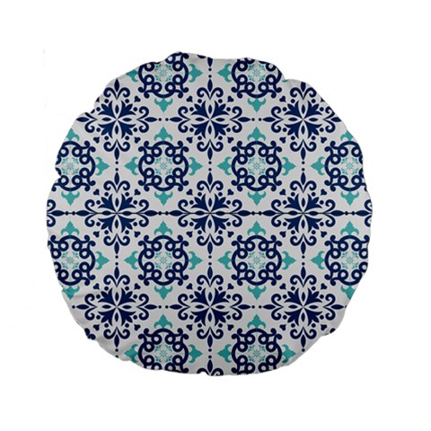 Tiles Abstract Pattern Texture Design Standard 15  Premium Round Cushions from ArtsNow.com Front