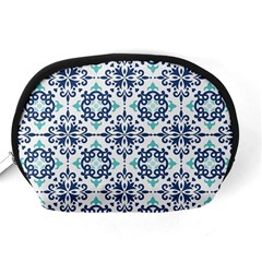 Tiles Abstract Pattern Texture Design Accessory Pouch (Medium) from ArtsNow.com Back