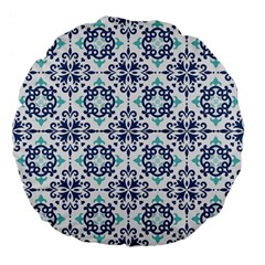 Tiles Abstract Pattern Texture Design Large 18  Premium Flano Round Cushions from ArtsNow.com Front