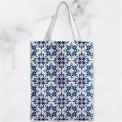 Tiles Abstract Pattern Texture Design Zipper Classic Tote Bag from ArtsNow.com Back