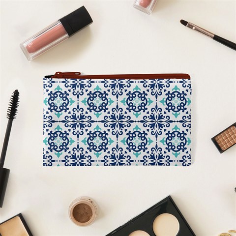 Tiles Abstract Pattern Texture Design Cosmetic Bag (XS) from ArtsNow.com Front