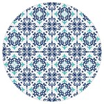 Tiles Abstract Pattern Texture Design Round Trivet