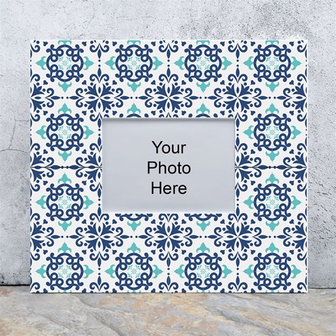 Tiles Abstract Pattern Texture Design White Wall Photo Frame 5  x 7  from ArtsNow.com Front