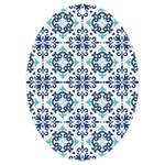 Tiles Abstract Pattern Texture Design UV Print Acrylic Ornament Oval