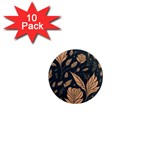 Background Pattern Leaves Texture 1  Mini Magnet (10 pack) 