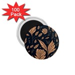 Background Pattern Leaves Texture 1.75  Magnets (100 pack) 