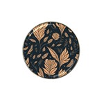 Background Pattern Leaves Texture Hat Clip Ball Marker (4 pack)