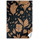 Background Pattern Leaves Texture Canvas 12  x 18 