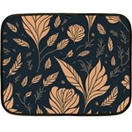 Background Pattern Leaves Texture Fleece Blanket (Mini)