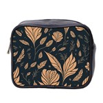 Background Pattern Leaves Texture Mini Toiletries Bag (Two Sides)